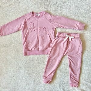 Jamie Kay Morgan Sweatshirt and Pants, Size 3, Rose